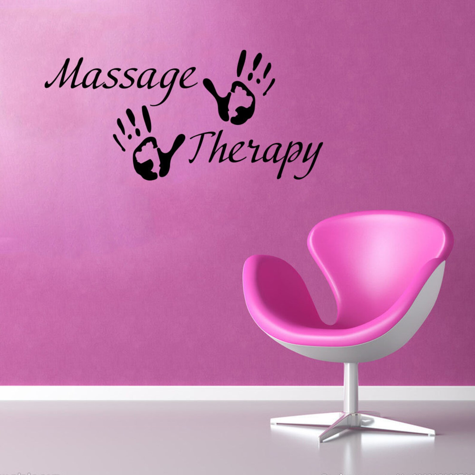 Massage Therapy Vinyl Decal Spa Shop Interior Signboard Wall Etsy UK