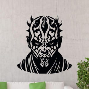 Darth Maul Wall Decal Vinyl Sticker Sign Decor Wall Art Gift Kids Room Nursery Poster Stencil Door Car Window Mural 4176