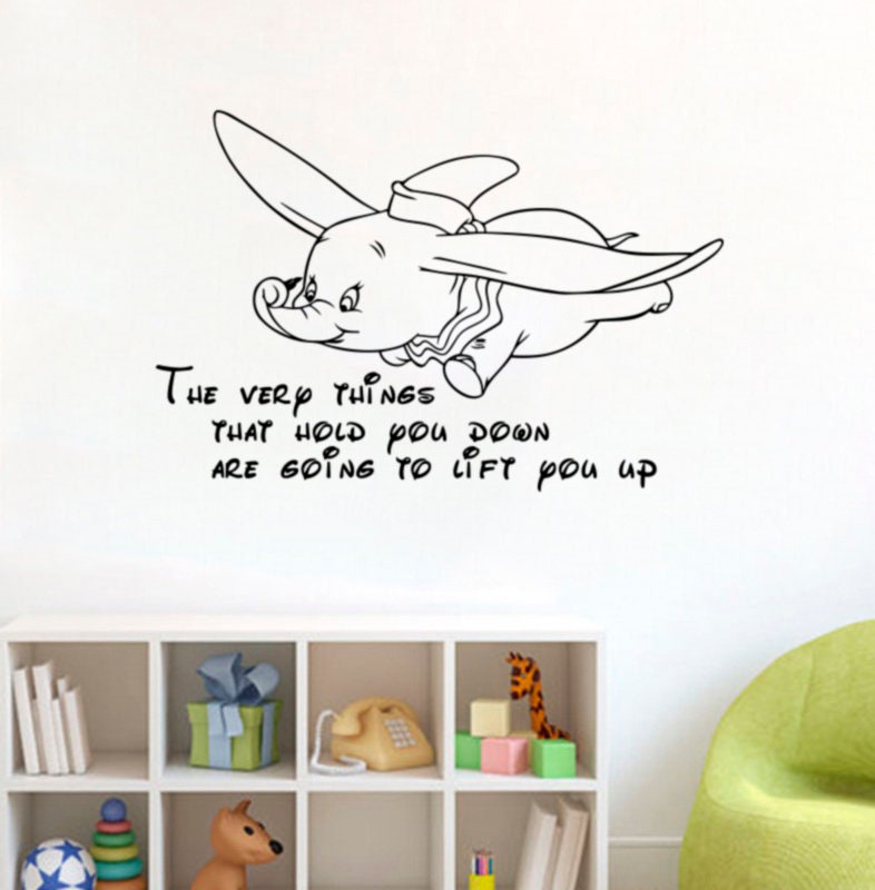 the very things dumbo inspirational quote wall decal walt etsy denmark