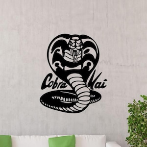 Cobra Kai Wall Decal Vinyl Sticker Sign Decor Karate Wall Art Gift Kids Room Nursery Poster Stencil Door Car Window Mural 4109