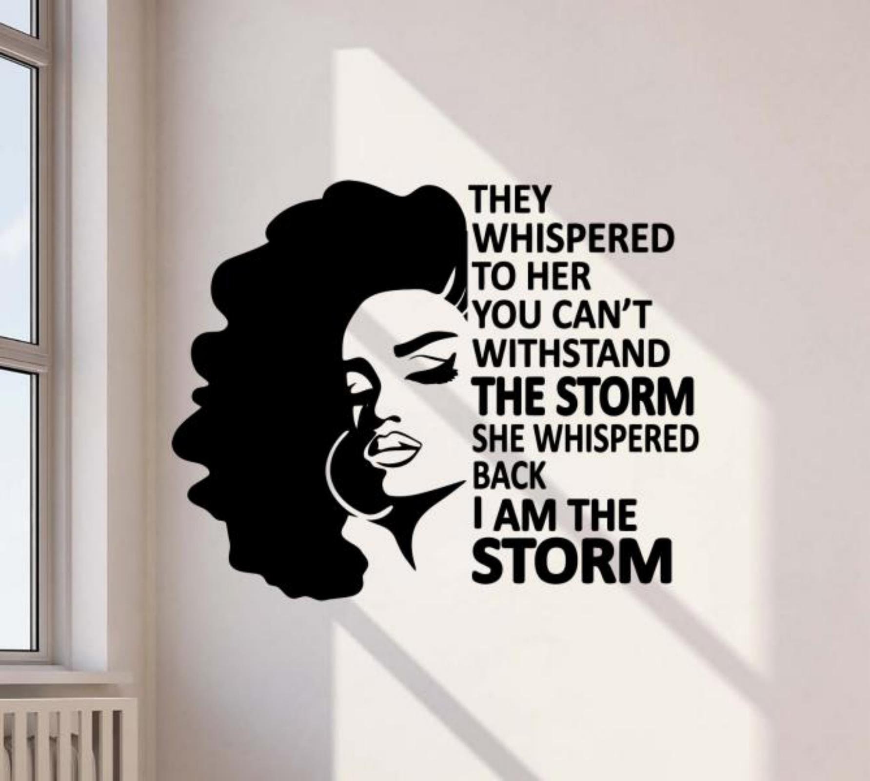 Sulfing girl poster I am the storm she whispered back