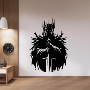 Sauron Dark Lord Wall Decal Vinyl Sticker Sign Wizard Fellowship of the Ring Decor Wall Art Gift Poster Stencil Door Car Window Mural 4127