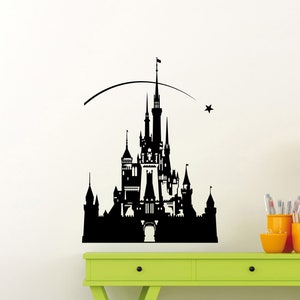 Castle Wall Sticker Vinyl Decal Nursery Decor Wall Art Decorations Nursery Housewares Cartoon Poster Children Decorative Mural Sign 7dxz