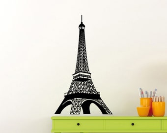 Eiffel Tower Wall Decal Vinyl Sticker French City Paris Home Europe France Art Living Room Bedroom Tour Travel Decor Sign Mural 4hmy