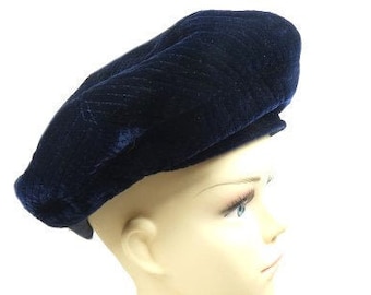 Vintage CLASSIC Reto Polka Dots HUT Punkte Wool BERET BASKENMÜTZE Dunkelgrau Vintage CLASSIC Reto Polka Dots HUT Punkte Wool BERET BASKENMÜTZE Dunkelgrau