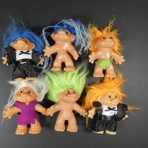 1 Vintage Thomas Dam Troll 5 Inches Boy Or Girl Troll Good Luck Troll Vintage Denmark Troll 1986