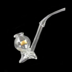 1 Vintage Glaspfeife Schnapsglas Port Pipe Brandy Pfeife Nippen Schnapsglas Künstlerisches Einzigartiges Glasdesign