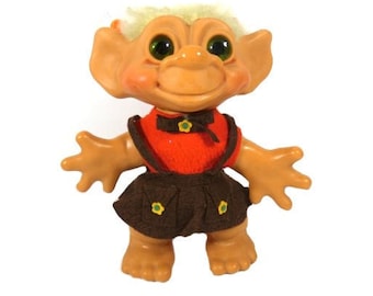 Vintage Thomas Dam Iggy Normous Iggynormus Troll Girl Diseño danés 1964 Dam Things