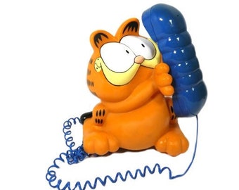 Vintage Garfield Telephone From 1995 Orange Cat Phone Collectable Phone