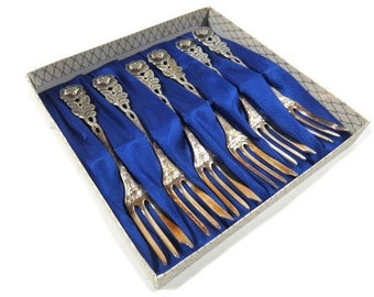 Set De 6 Fourchettes Rose Argent Hildesheimer Rose Par Antiko vintage Fork Set Ornate Forks High Tea Ornate Design