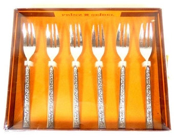 Vintage Prinz Seibel Dessert Forks Cake Set Little Forks Set Small Forks Set Plastic Forks Stainless Steel Forks