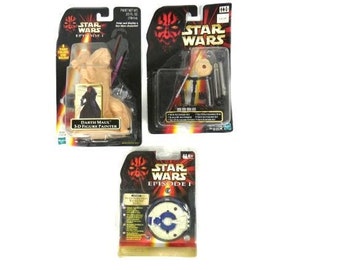 1 Vintage Star Wars Episode 1 Figurines 1998 And 1999 Original Packaging