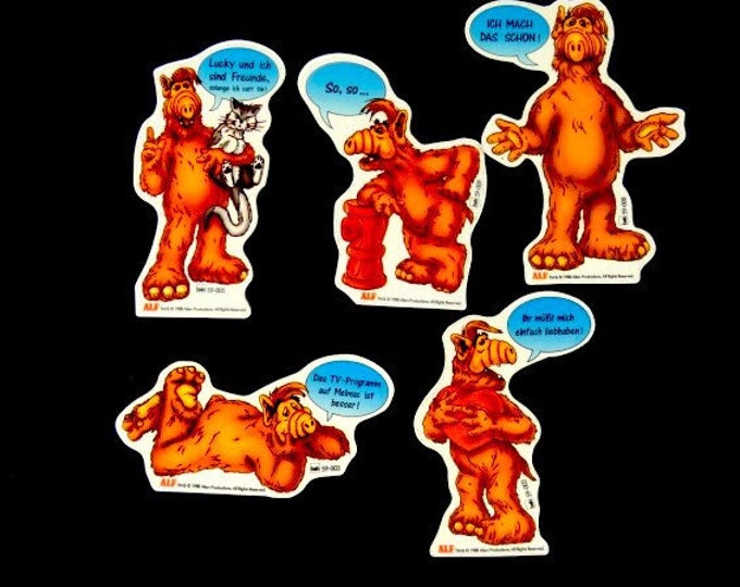 ALF Vinyl Sticker Set – 80s TV Die Cut Decals - Etsy Canada