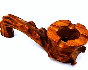 Vintage Wooden Candle Holder Carved Candle Holder Wood Carving Wood Cutting Hand Made Candle Holder Wood Carving