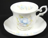 Royal Canterbury Blue Satsuma Cup And Saucer Vintage Royal Canterbury China High Tea Set Tea Party Tea Cup Set English Design