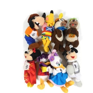1 Vintage Disneyland Paris Stuffed Plush McDonald&#39;s Happy Meal Toy 2000