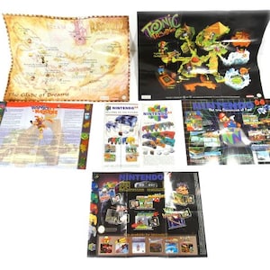 Poster vintage N64 Banjo Kazooie Tonic Trouble Rayman