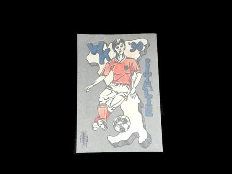 1 Stor Vintage VM Fotboll 1994 Italien Strykmärke Holländska Landslaget bild 1