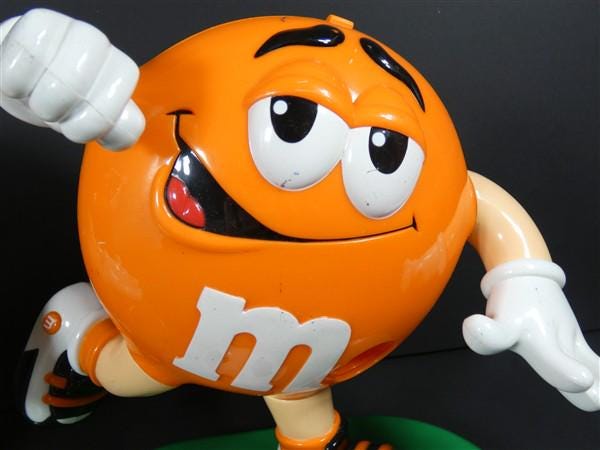 ヴィンテージサッカースポーツM&Mディスペンサー オレンジまたは赤