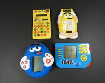 Vintage 1997 M&ms Blue Handheld LCD Game – Rare Collectible Retro