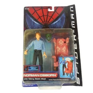 Vintage Spiderman Norman Osborn Action Figure Sealed In Box 2001