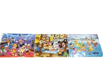 1 ヴィンテージ ディズニー ブロックパズル ドナルドダック ミッキー