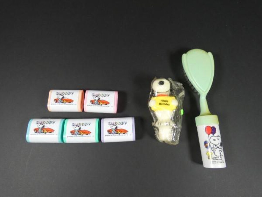 1 Vintage Rare Snoopy Item Pencil Sharpener Hairbrush or Candle 1971 - Etsy