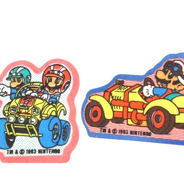 Vintage Super Mario Bros Iron On Patch Nintendo Patch Mario Kart Patch 1993