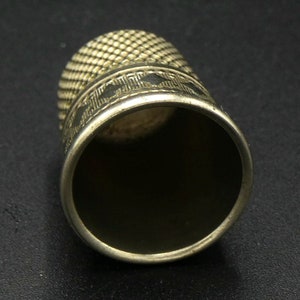Simon Brothers Silver Nickle Thimble - USA Nickle Silver Thimble - Simon Bros image 4