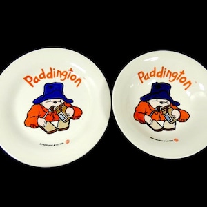 1 Vintage Paddington Bear Plate Breakfast Cereal Plate 1998