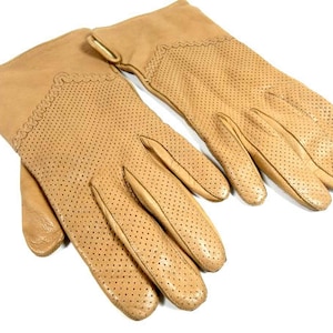 Vintage paar braune Lederhandschuhe für Frauen Vintage Lederhandschuhe für Sie