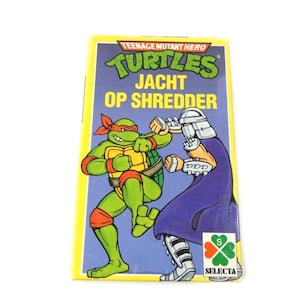 Vintage TMNT Teenage Mutant Ninja Turtles Juego de cartas 1990 Teenage Mutant Hero Turtles La caza de Shredder