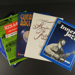 1 Vintage Sheet Music Book Finger Jogging Blues Rock A Billy Jazz