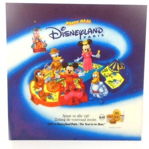 1 Vintage Disneyland Paris Translite Display McDonald&#39;s Happy Meal Display McDonalds Collectable Display Disney Nr 1  1997