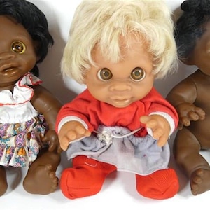 1 Vintage Thomas Dam Doll 10.5 Inch Girl 1974 Made In Denmark Vintage image 5