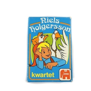 1 juego de cartas vintage Go Fish de Nils Holgersson de 1983
