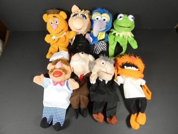 Vintage the Muppets Hand Puppets Jim Henson Muppets the Muppet