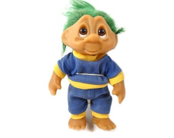 1 Vintage Thomas Dam Boy Troll 8 Inch Troll gemaakt in Denemarken Vintage Boy Troll 1990