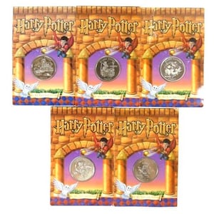 1 moneda de curso legal de la Isla de Man de Harry Potter de 2001