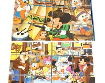 Vintage 1960's Walt Disney Puzzle Mickey Mouse Donald Duck