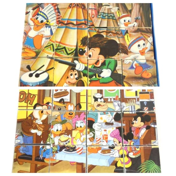 1 ヴィンテージ ディズニー ブロックパズル ドナルドダック