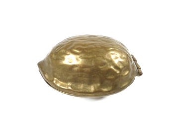 Vintage grote walnootvormige messing notenkraker Notenkraker Vintage retro design woondecoratie