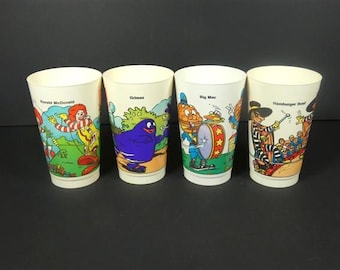 1 Vintage McDonald's Plastic Cup Cup 1983