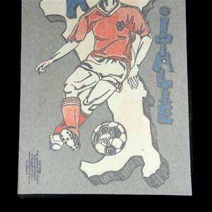 1 Stor Vintage VM Fotboll 1994 Italien Strykmärke Holländska Landslaget bild 4