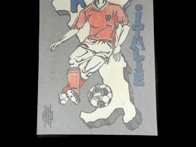 1 Stor Vintage VM Fotboll 1994 Italien Strykmärke Holländska Landslaget bild 4