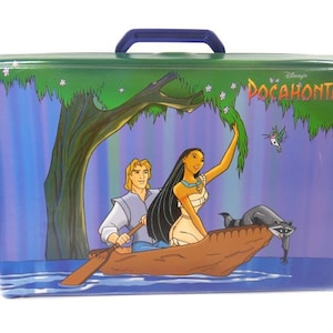1 vintage Pocahontas Disney Mallette en vinyle Cassette Case Valise Collectible Case