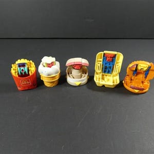 1 Vintage McRobots McDonald&#39;s Happy Meal Toy Set Mc Robots Transformers Changeables