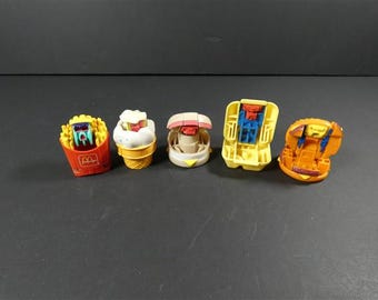 1 Vintage McRobots McDonald's Happy Meal Toy Set Mc Robots Transformers Changeables