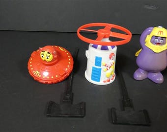 マクドナルド　ハッピーミール　1993年製　スペースランチャー　２体セット ヴィンテージ スペースランチャー マックキャラクターズ ハッピー