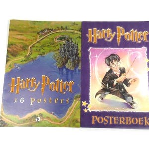 1 stor vintage Harry Potter-affischbok 2001